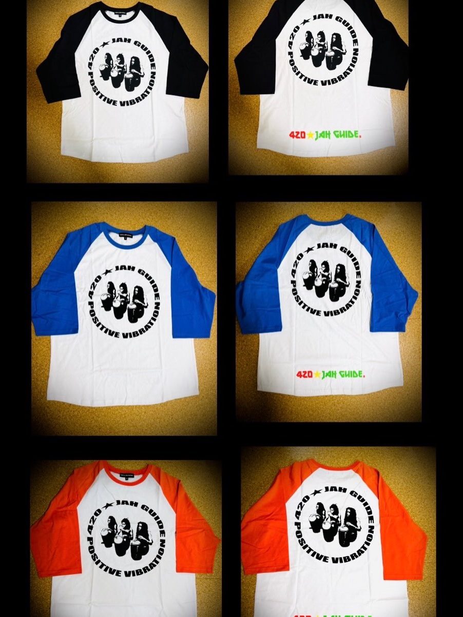 ラグラン 3/4スリーブ Tシャツ — JAH GUIDE